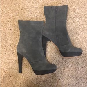 Gray Suede Boots by BCBG Maxazria